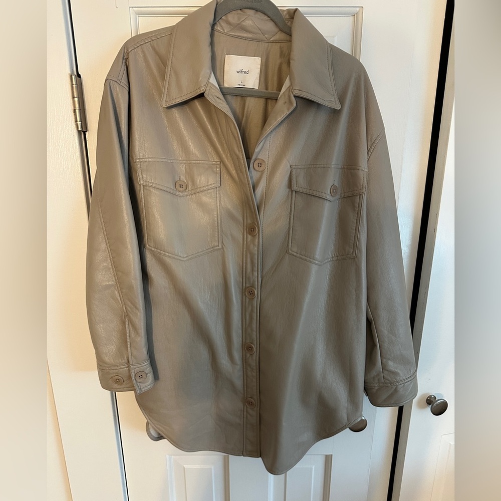 Aritzia Ganna Faux Leather Jacket